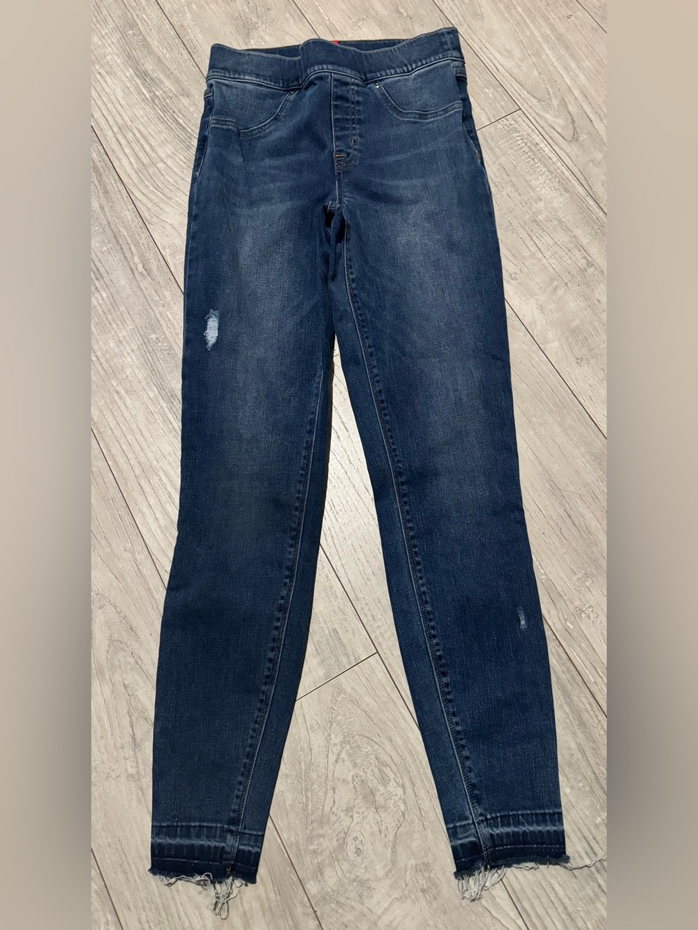 SPANX Dark Blue Denim Slim Straight Jeans